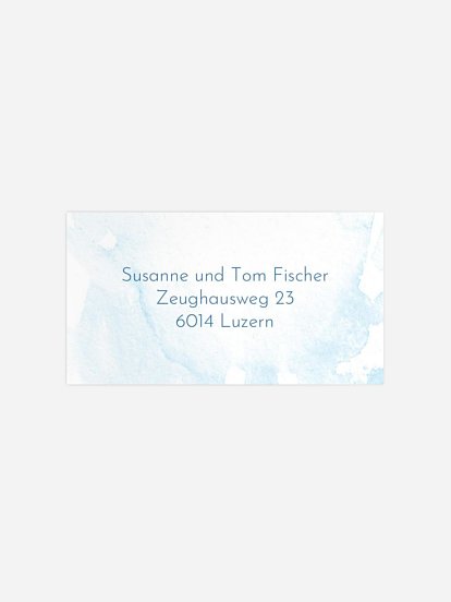 Empfängeraufkleber Geburt Lovely Watercolor