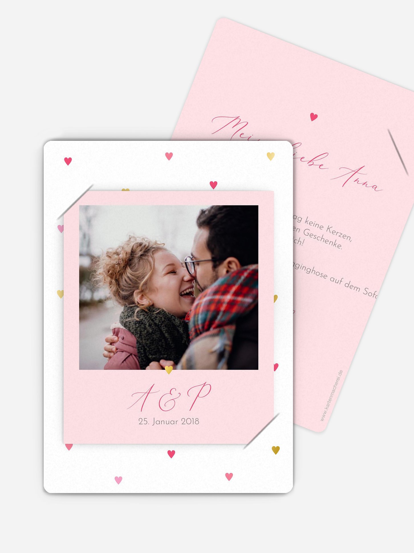 Karte zum Valentinstag Herzilein