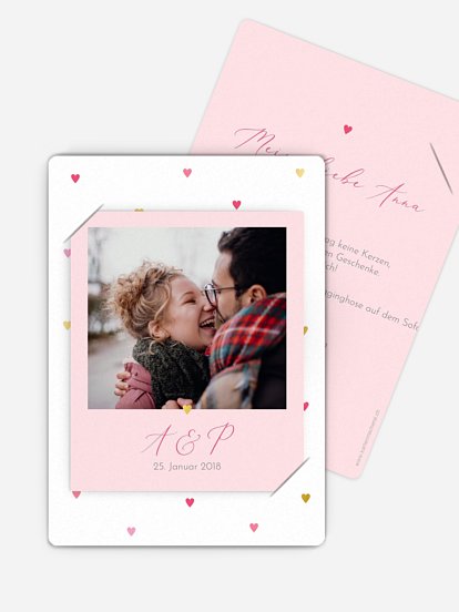 Karte zum Valentinstag Herzilein