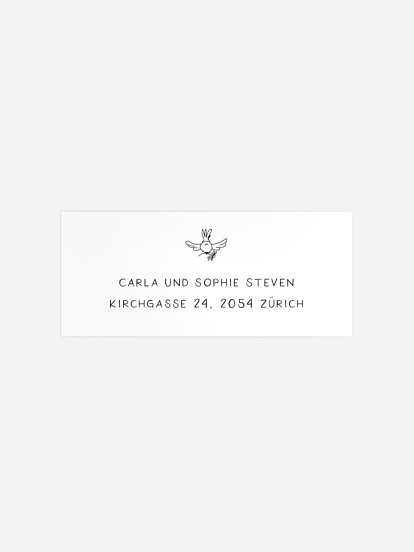 Absenderaufkleber Geburt Kuschelbärchen