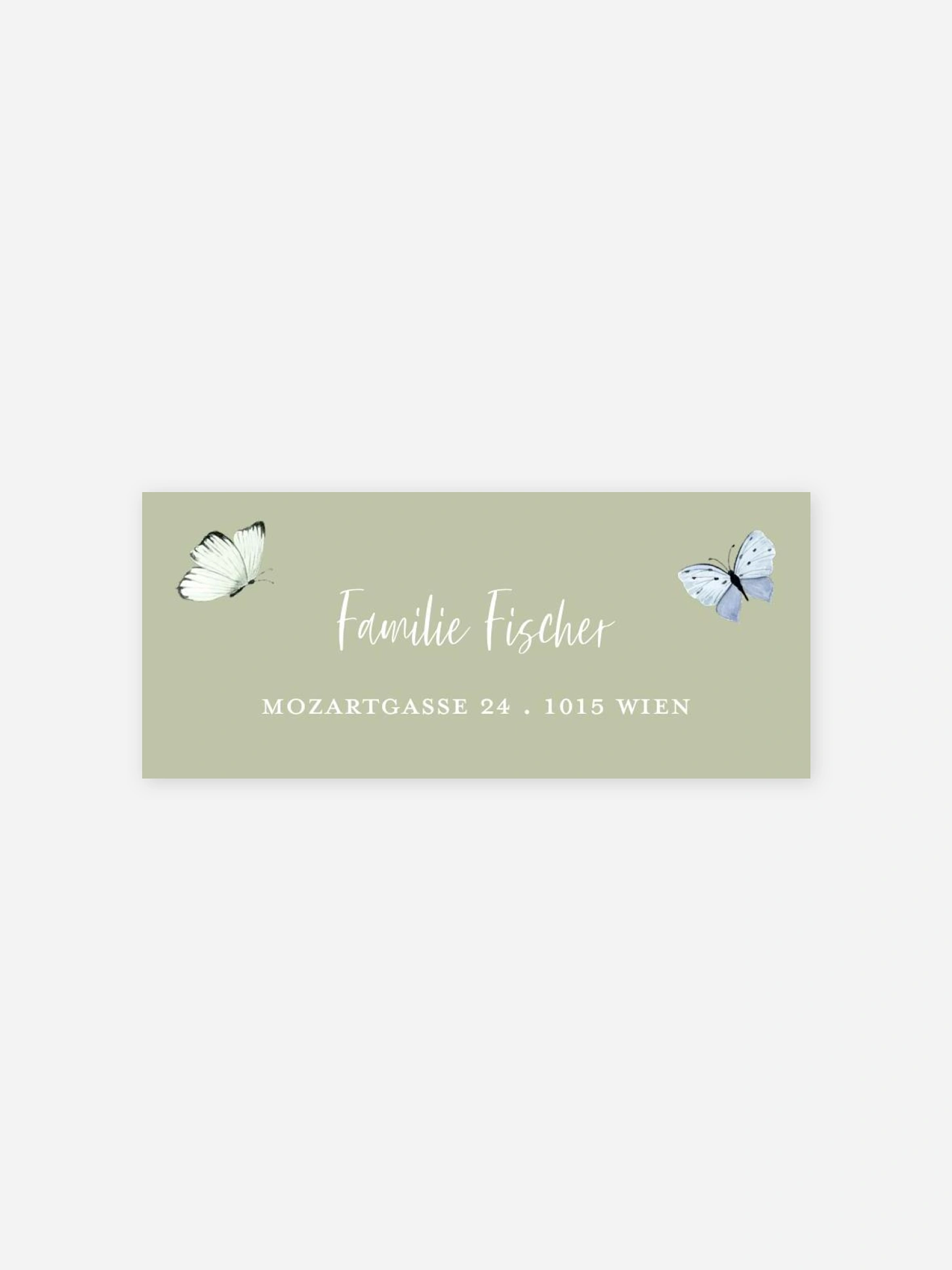 Absenderaufkleber Geburt Little Butterflies