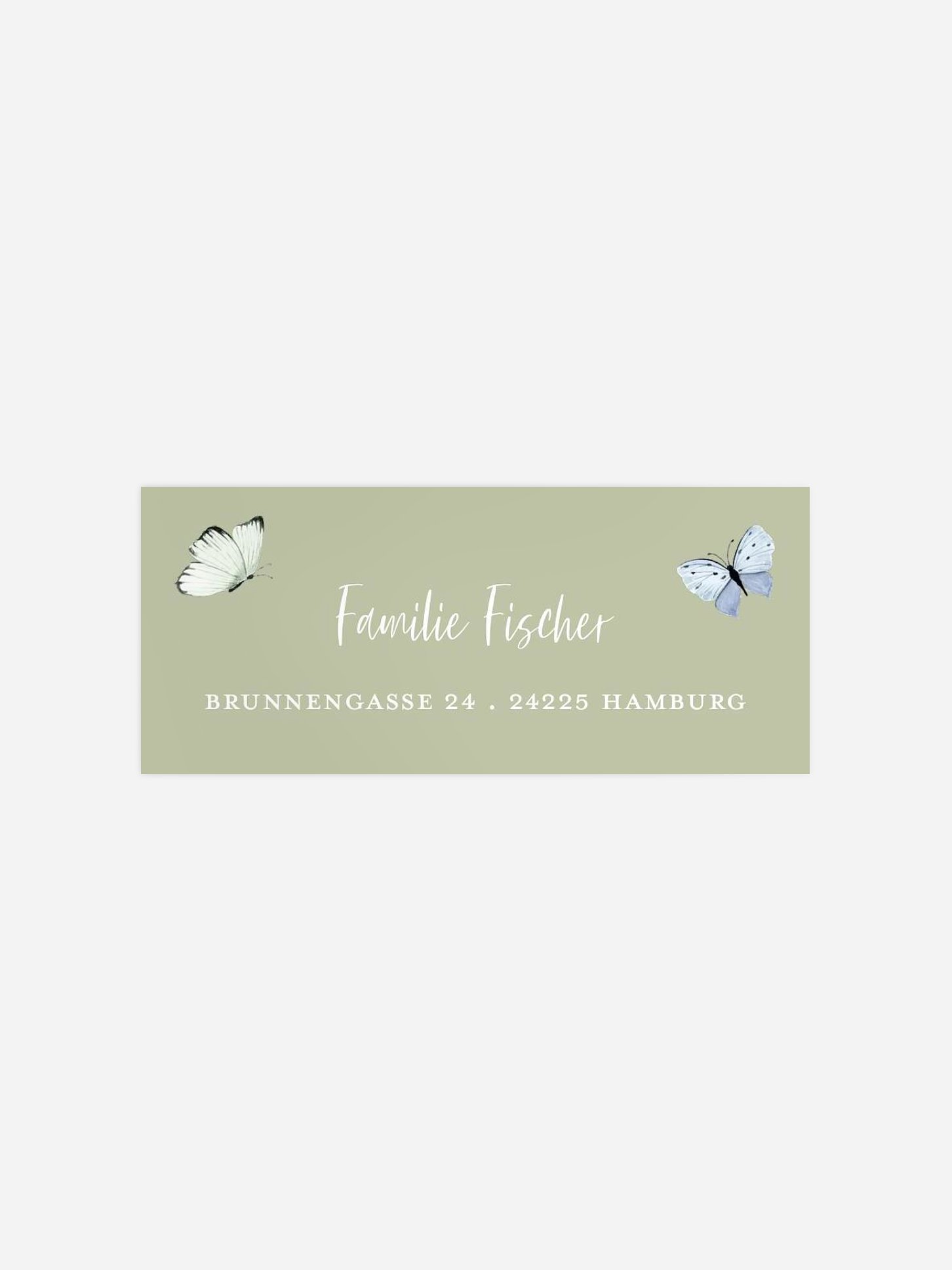 Absenderaufkleber Geburt Little Butterflies