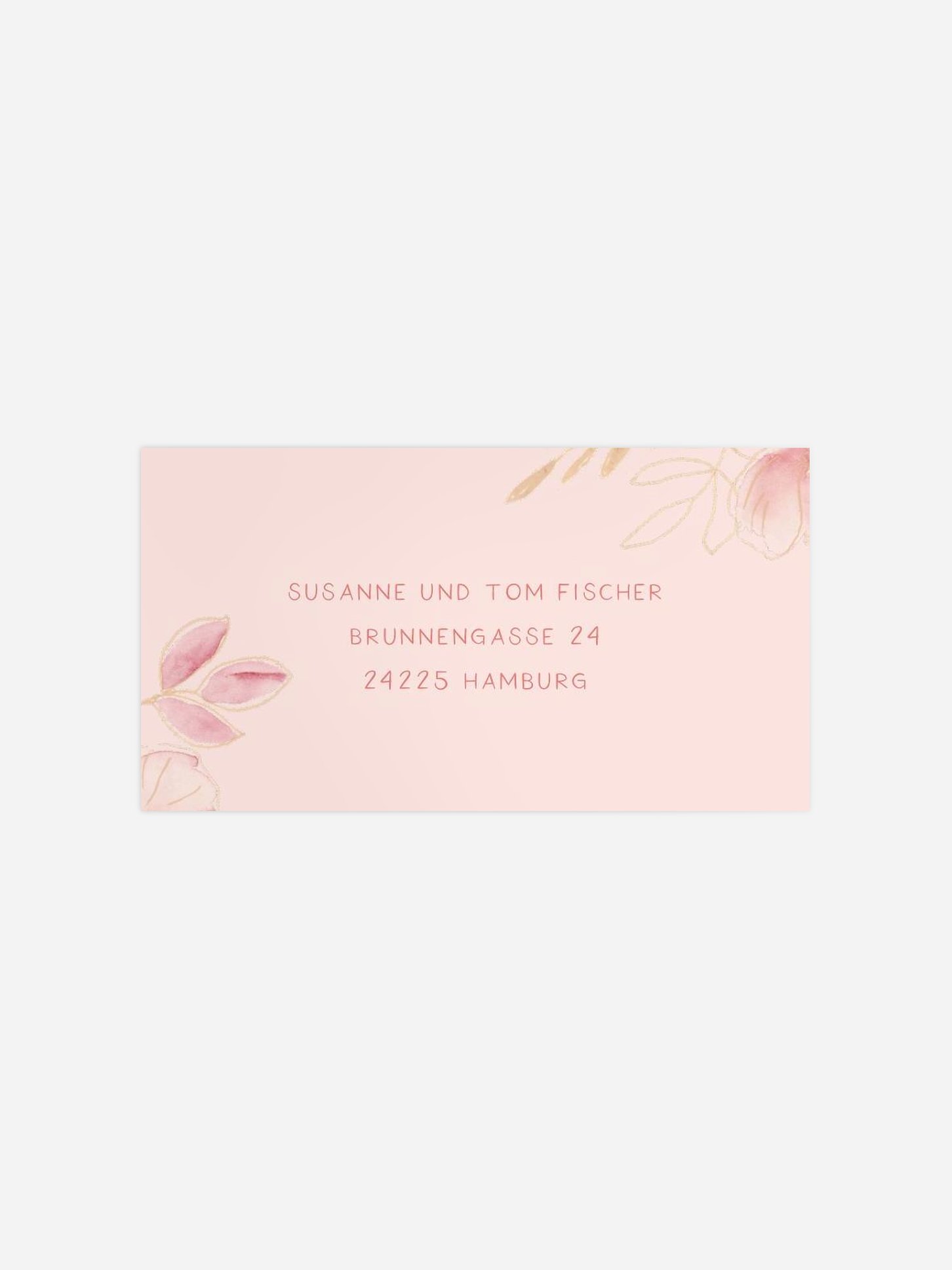 Empfängeraufkleber Geburt Blumenkind