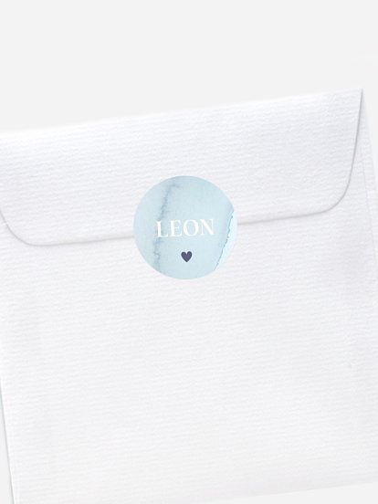 Aufkleber Geburt Soft Colours