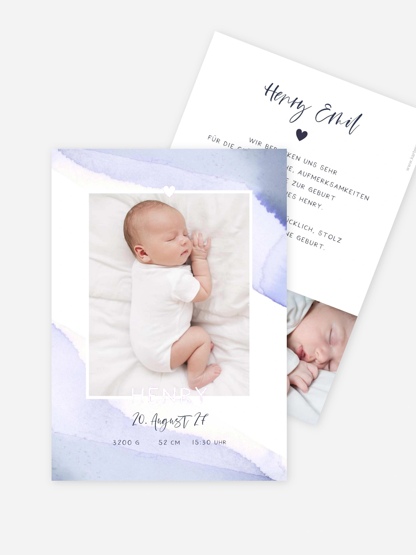 Geburtskarte Little Baby