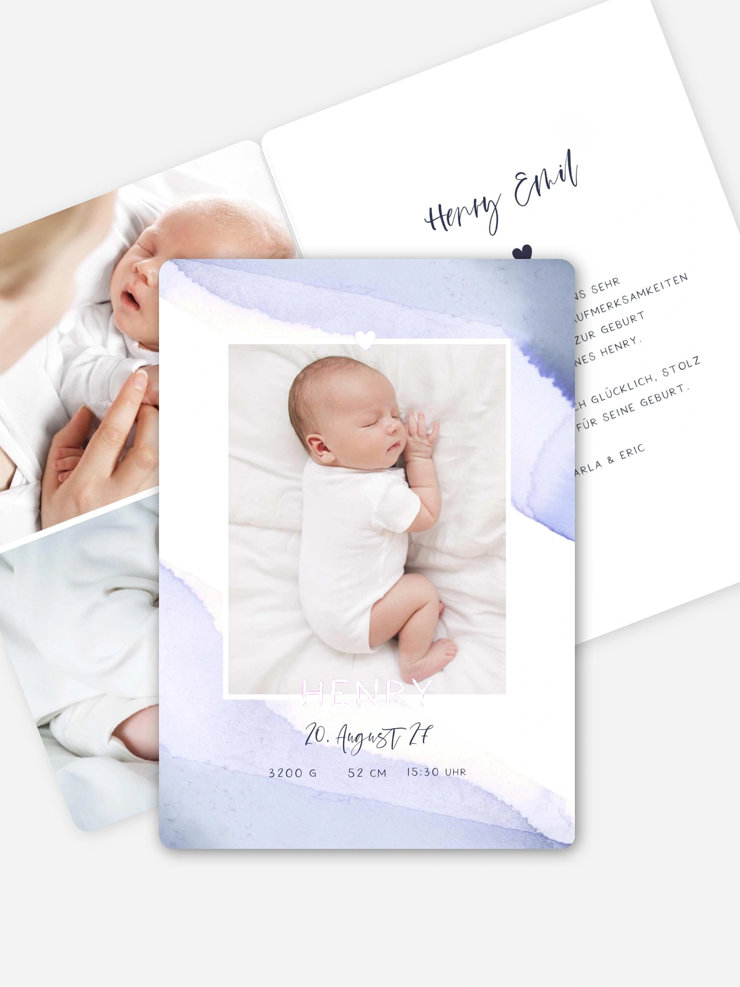 Geburtskarte Little Baby