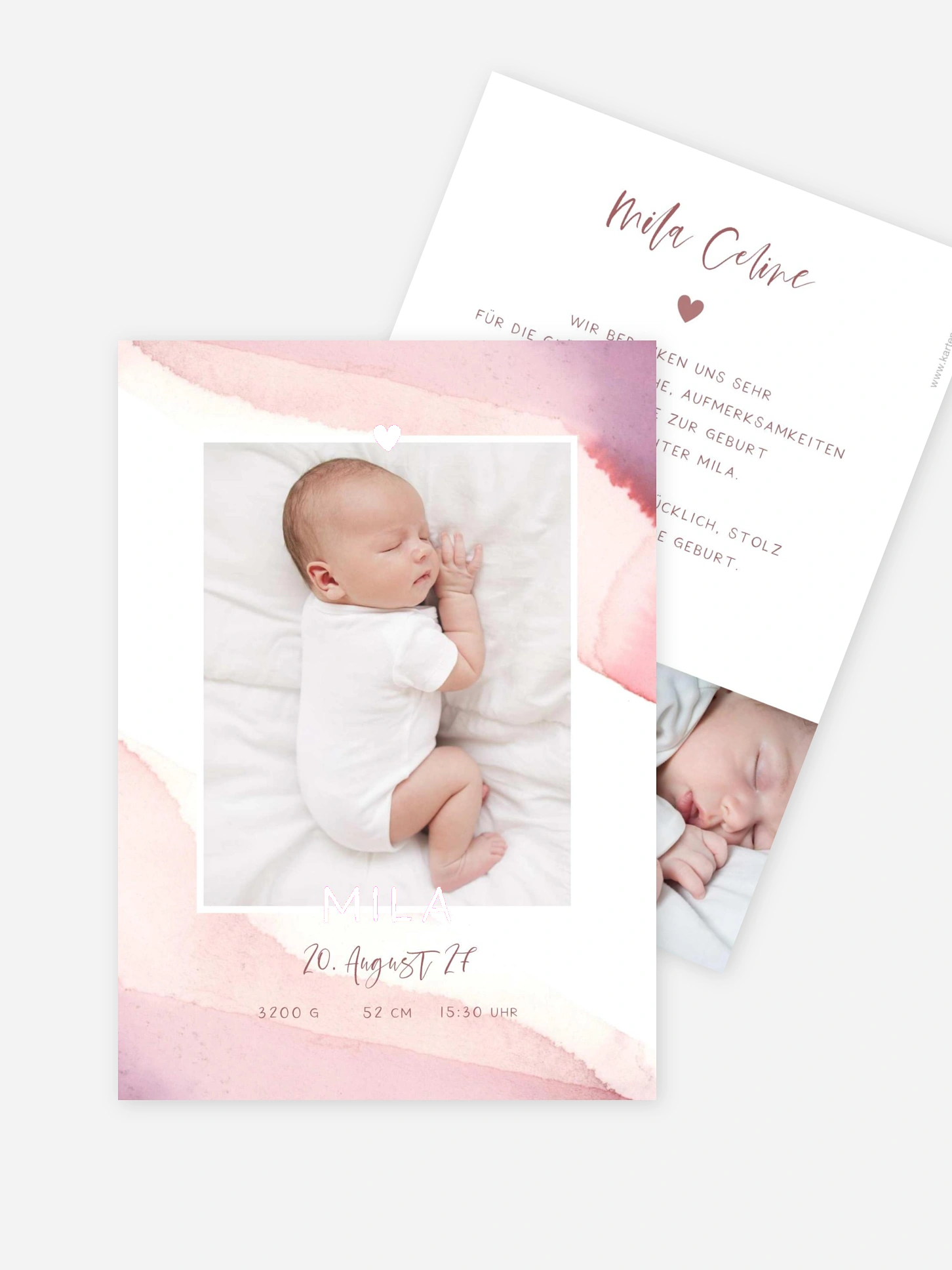 Geburtskarte Little Baby