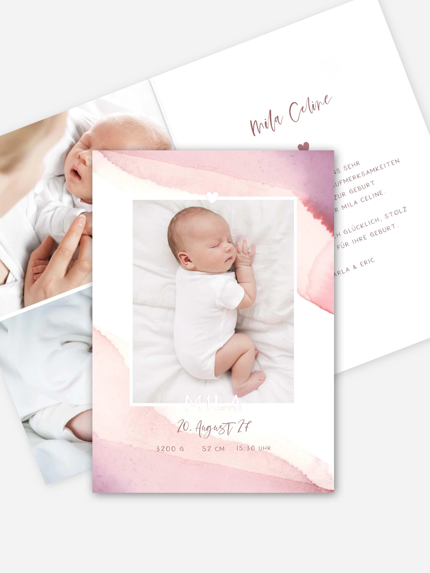 Geburtskarte Little Baby