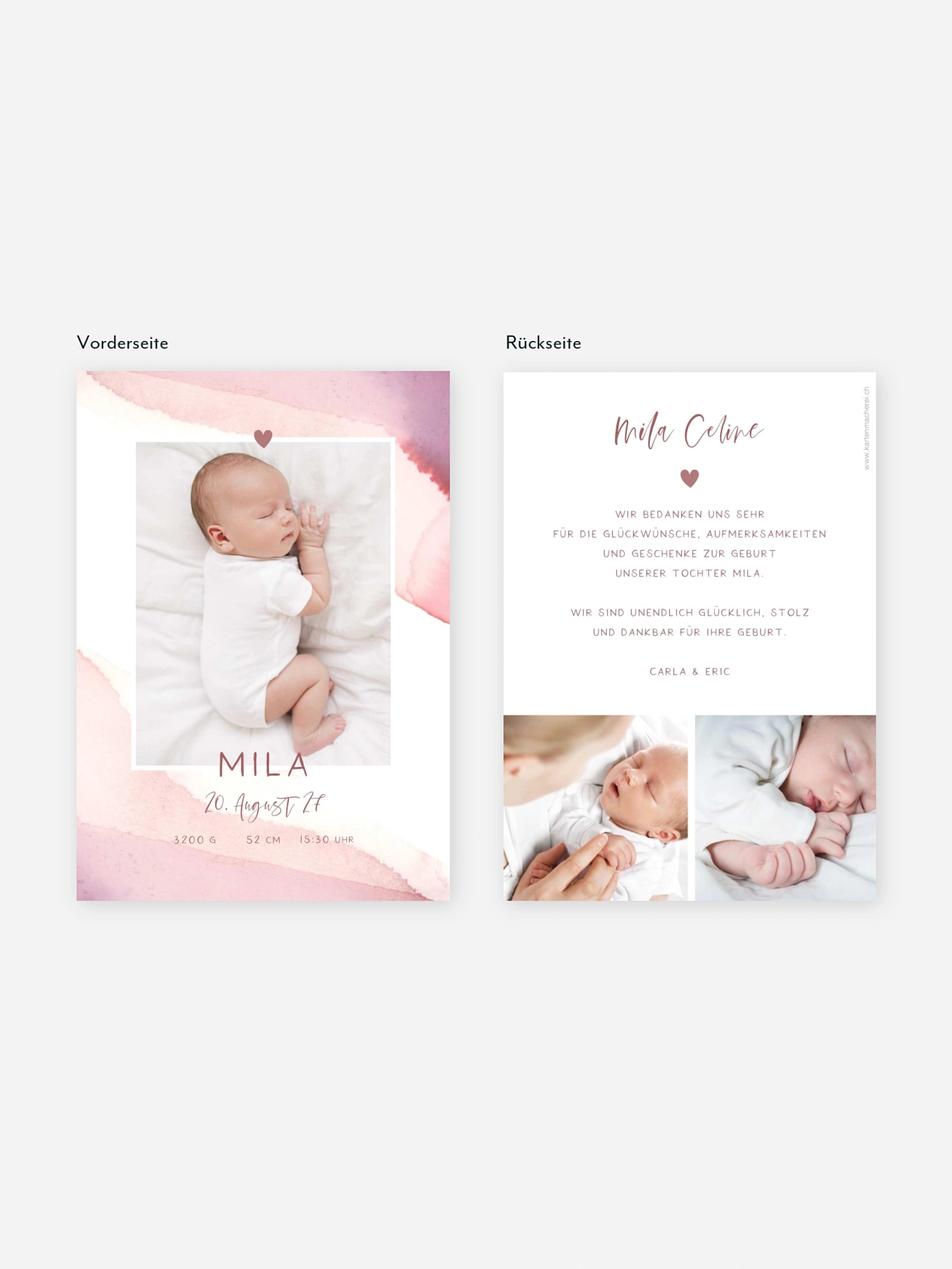 Geburtskarte Little Baby