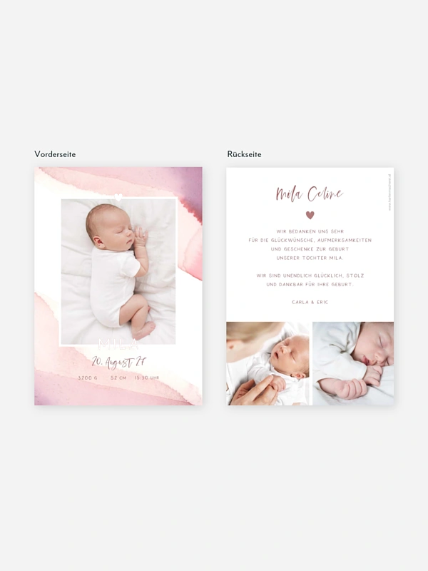 Geburtskarte Little Baby