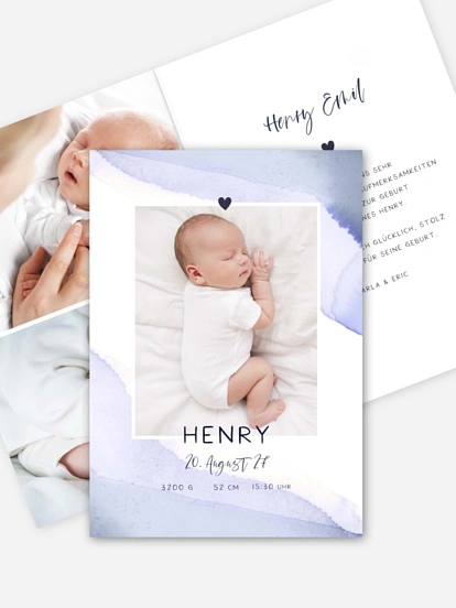 Geburtskarte Little Baby