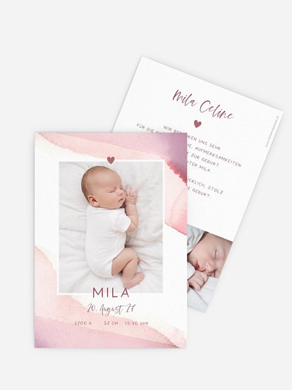 Geburtskarte Little Baby