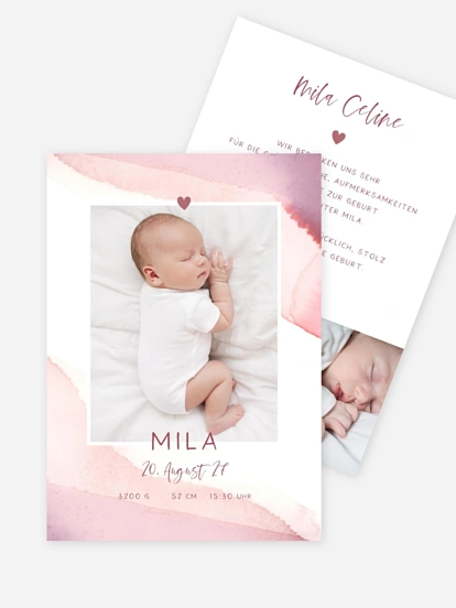 Geburtskarte Little Baby