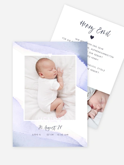 Geburtskarte Little Baby