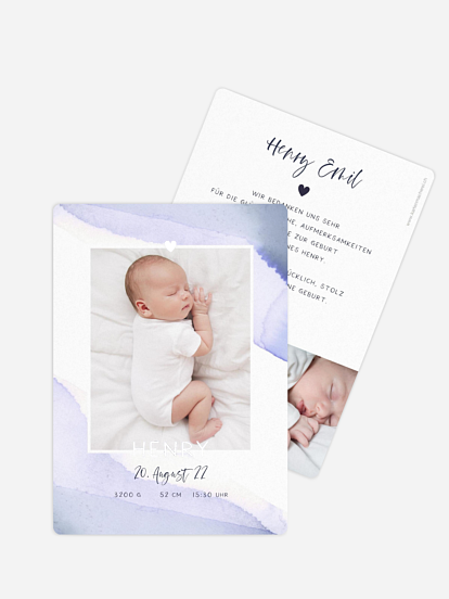 Geburtskarte Little Baby