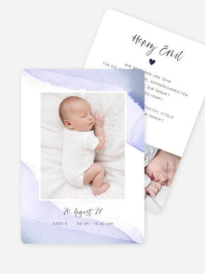 Geburtskarte Little Baby