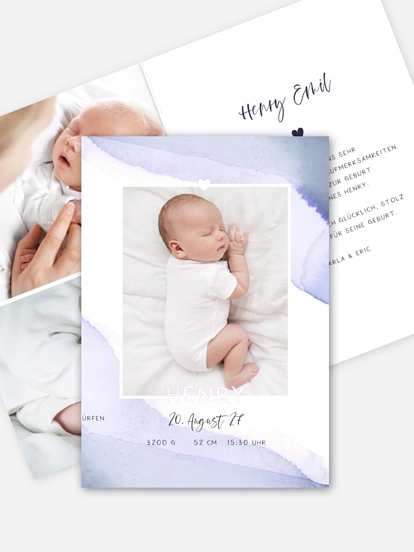 Geburtskarte Little Baby