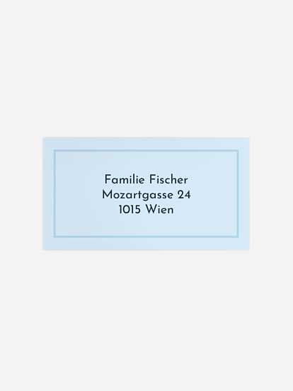 Empfängeraufkleber Geburt Harmonisch