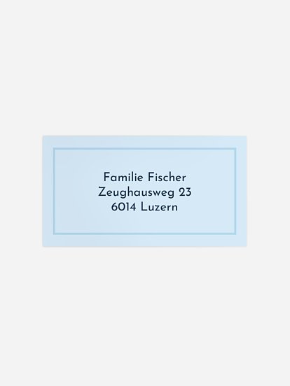 Empfängeraufkleber Geburt Harmonisch