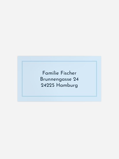 Empfängeraufkleber Geburt Harmonisch