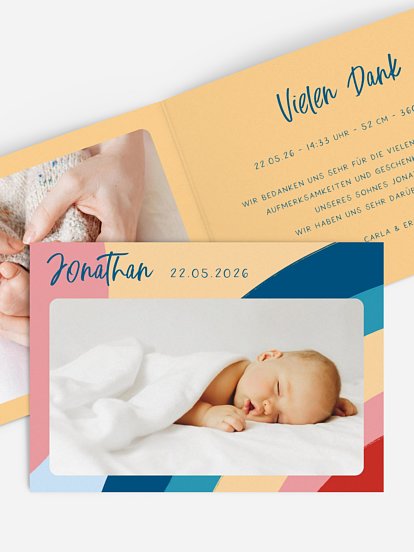 Geburtskarte Heiterkeit