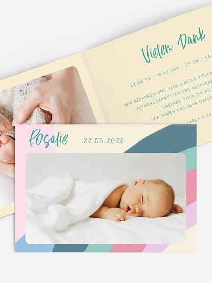 Geburtskarte Heiterkeit