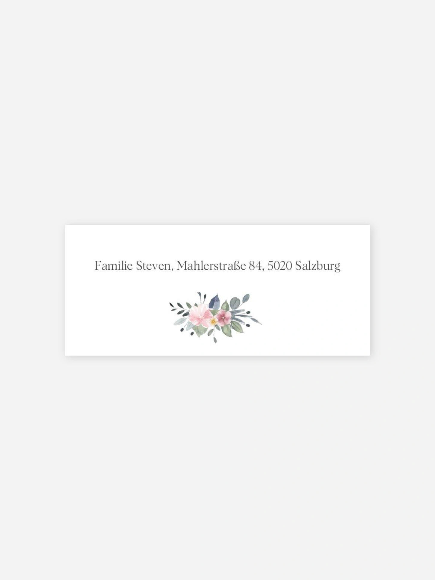Absenderaufkleber Geburt Rosenbaby