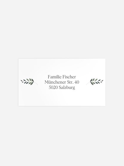 Empfängeraufkleber Geburt Rosenbaby