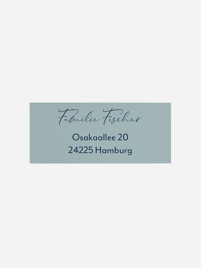 Absenderaufkleber Geburt Füsschen