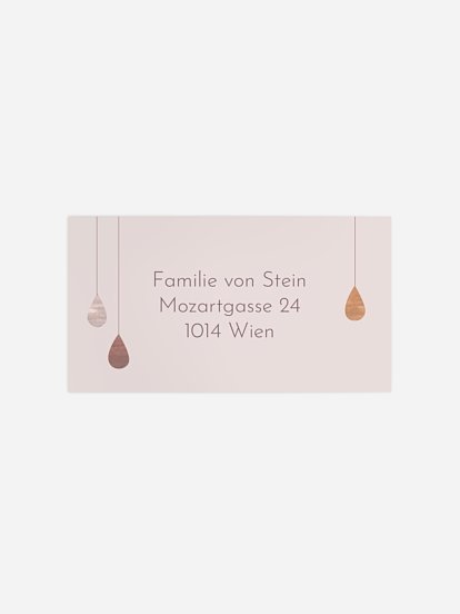 Empfängeraufkleber Geburt Little Cloud