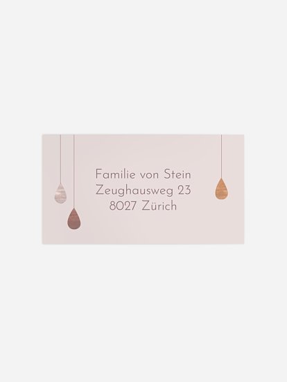 Empfängeraufkleber Geburt Little Cloud