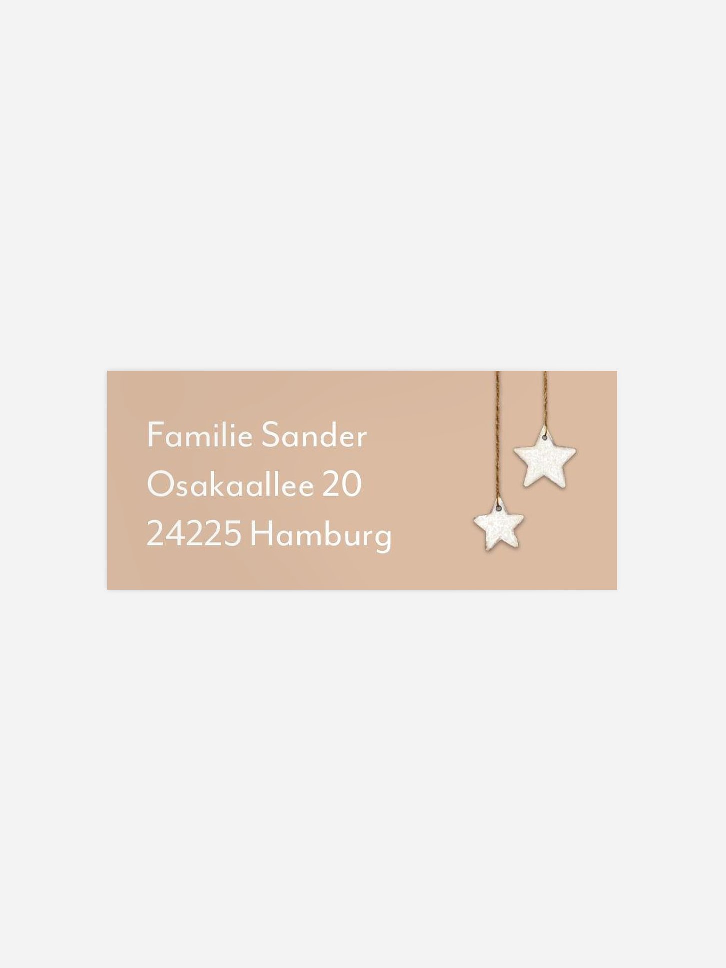 Absenderaufkleber Geburt Mond Mobile