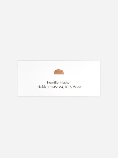 Absenderaufkleber Geburt Mondzauber