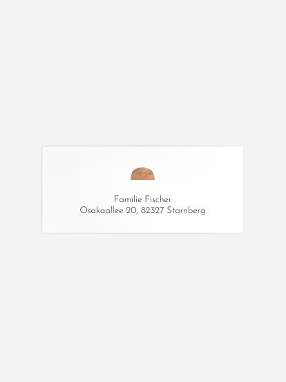 Absenderaufkleber Geburt Mondzauber