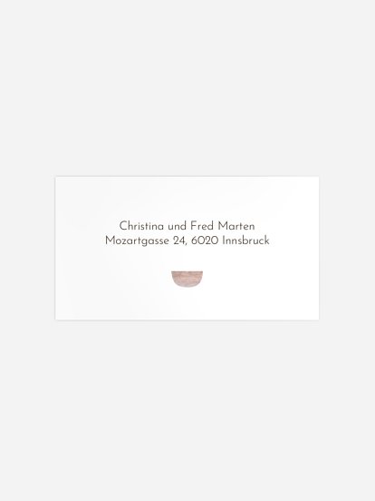 Empfängeraufkleber Geburt Mondzauber