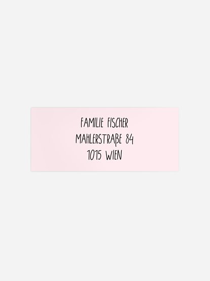 Absenderaufkleber Geburt Cute Face