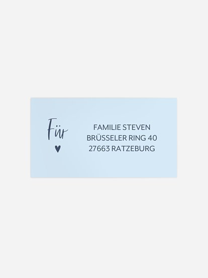 Empfängeraufkleber Geburt Unser Geschenk