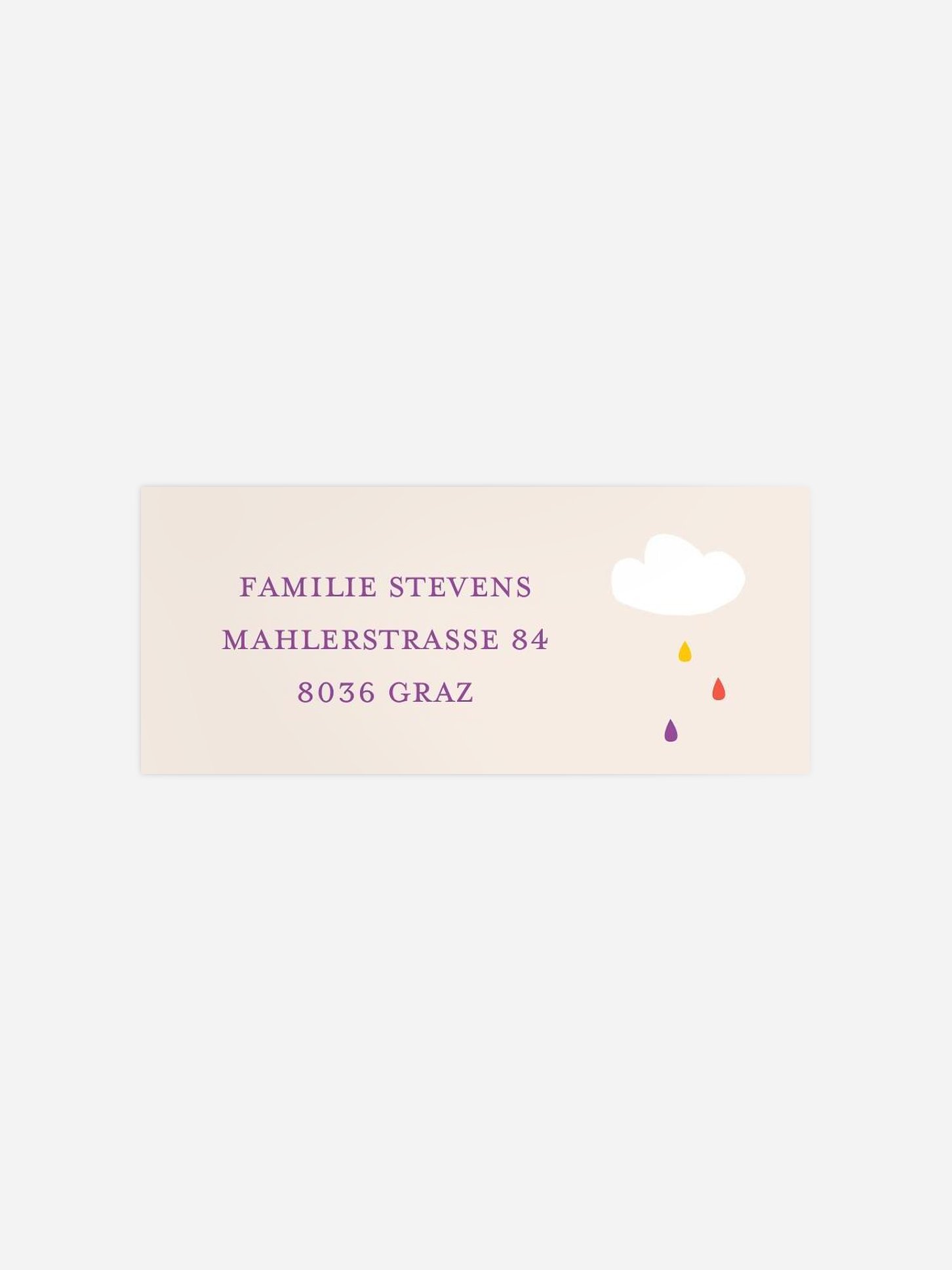 Absenderaufkleber Geburt Dreamy Day