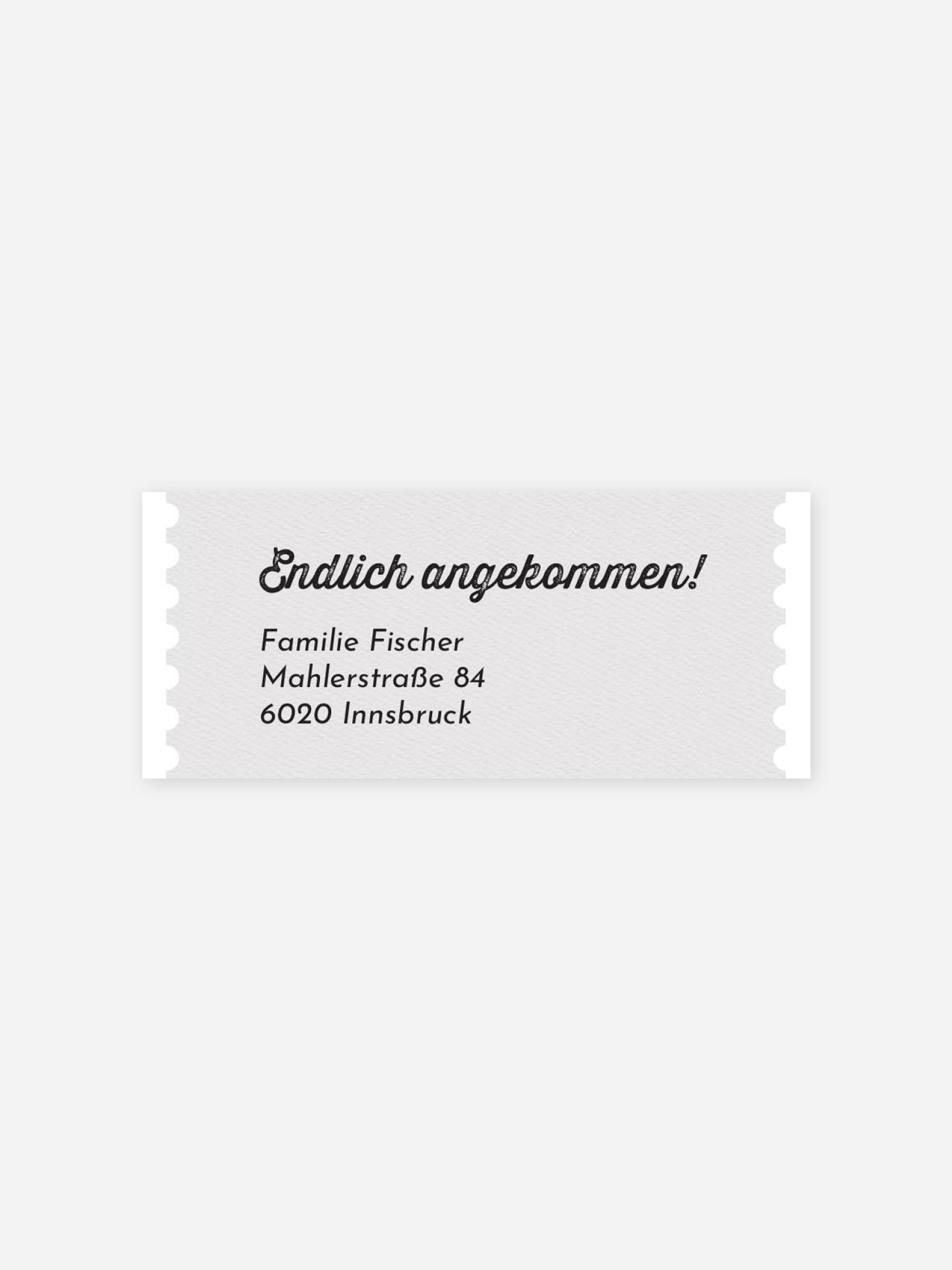 Absenderaufkleber Geburt Storchenpost