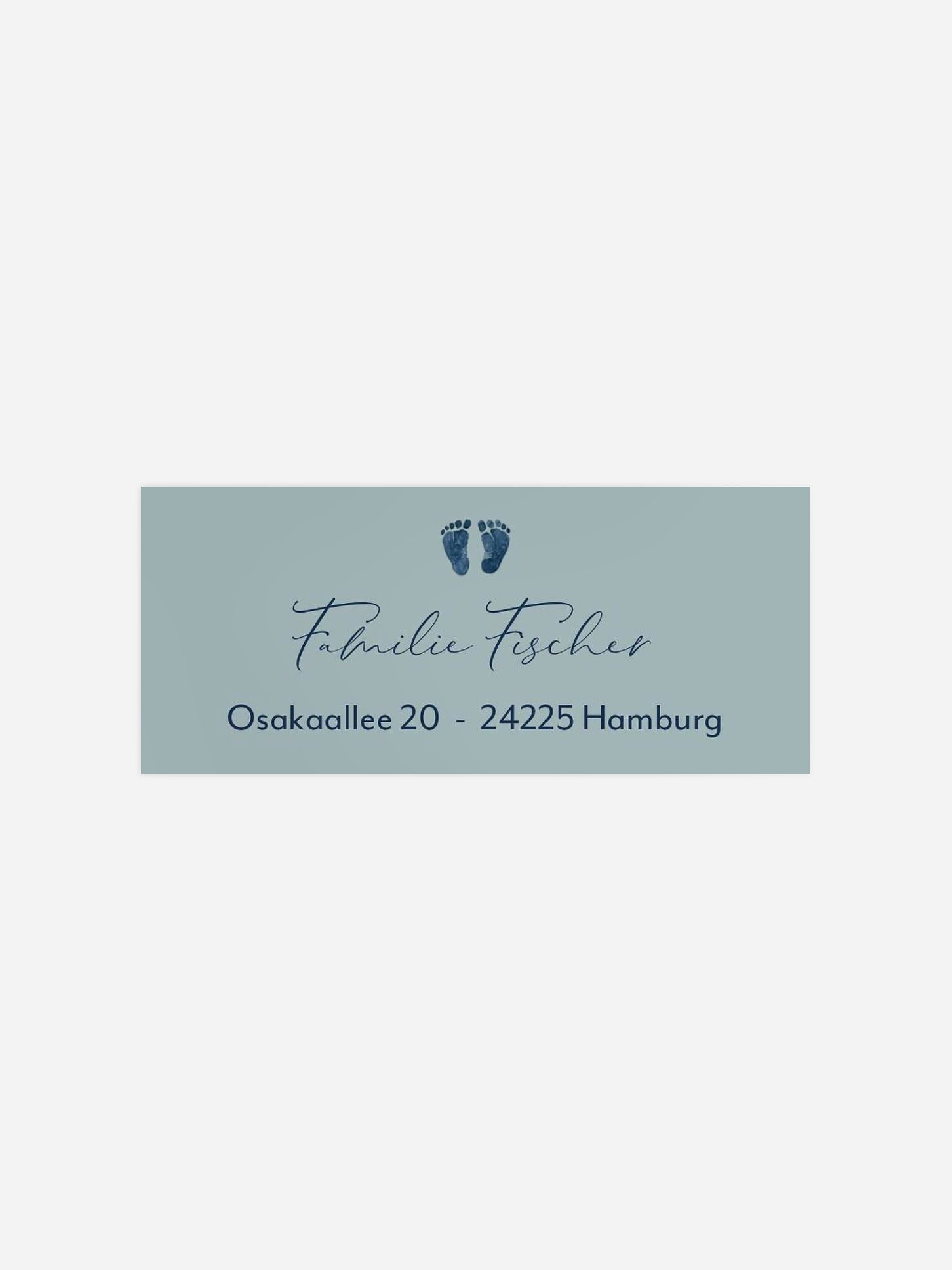 Absenderaufkleber Geburt Kleine Füsschen