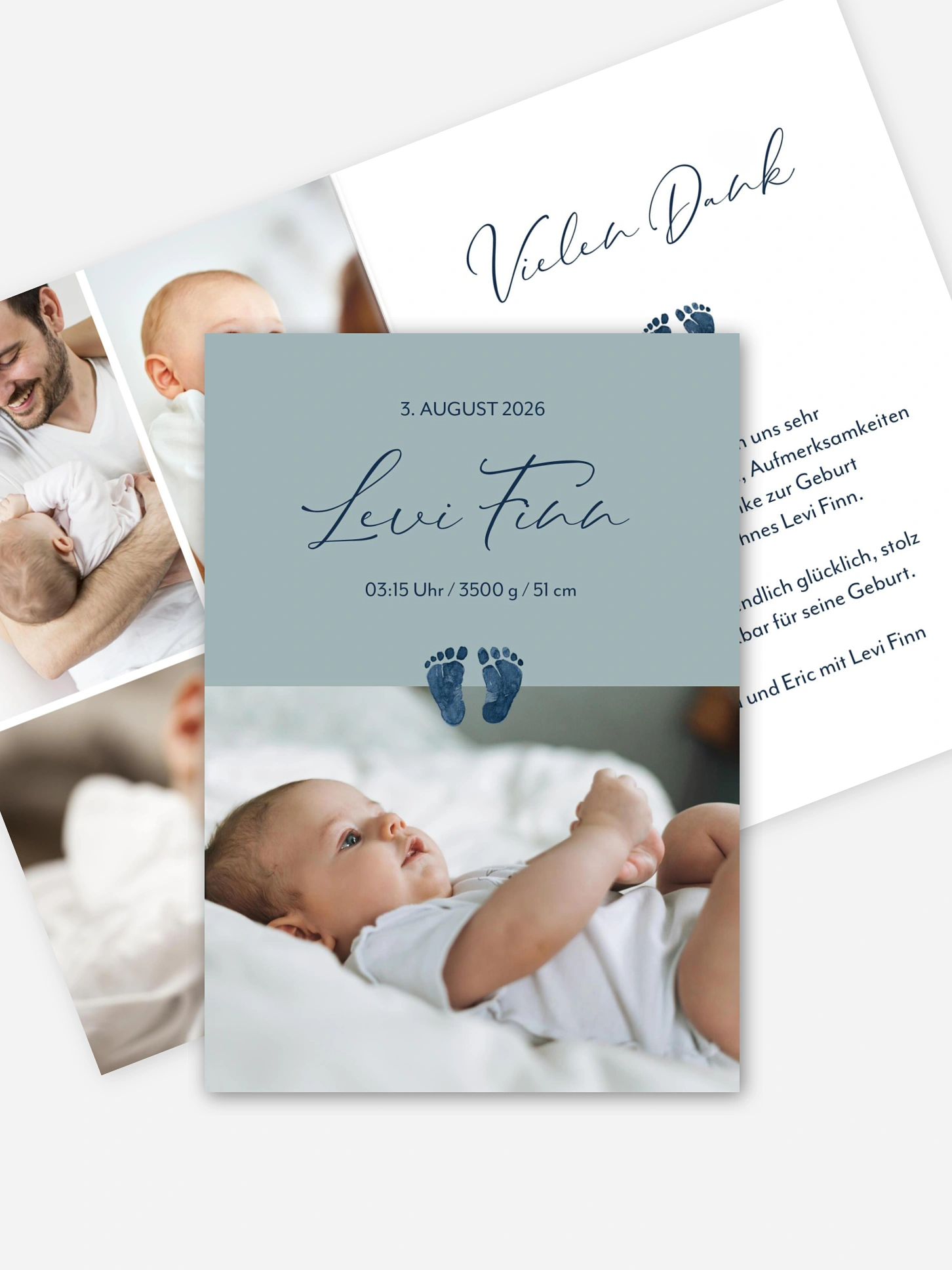 Geburtskarte Kleine Füsschen
