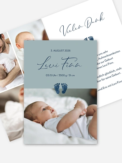 Geburtskarte Kleine Füsschen