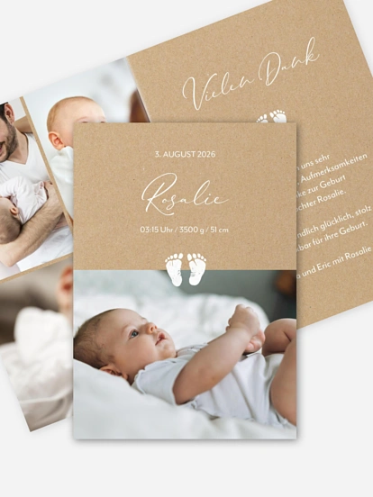 Geburtskarte Kleine Füsschen