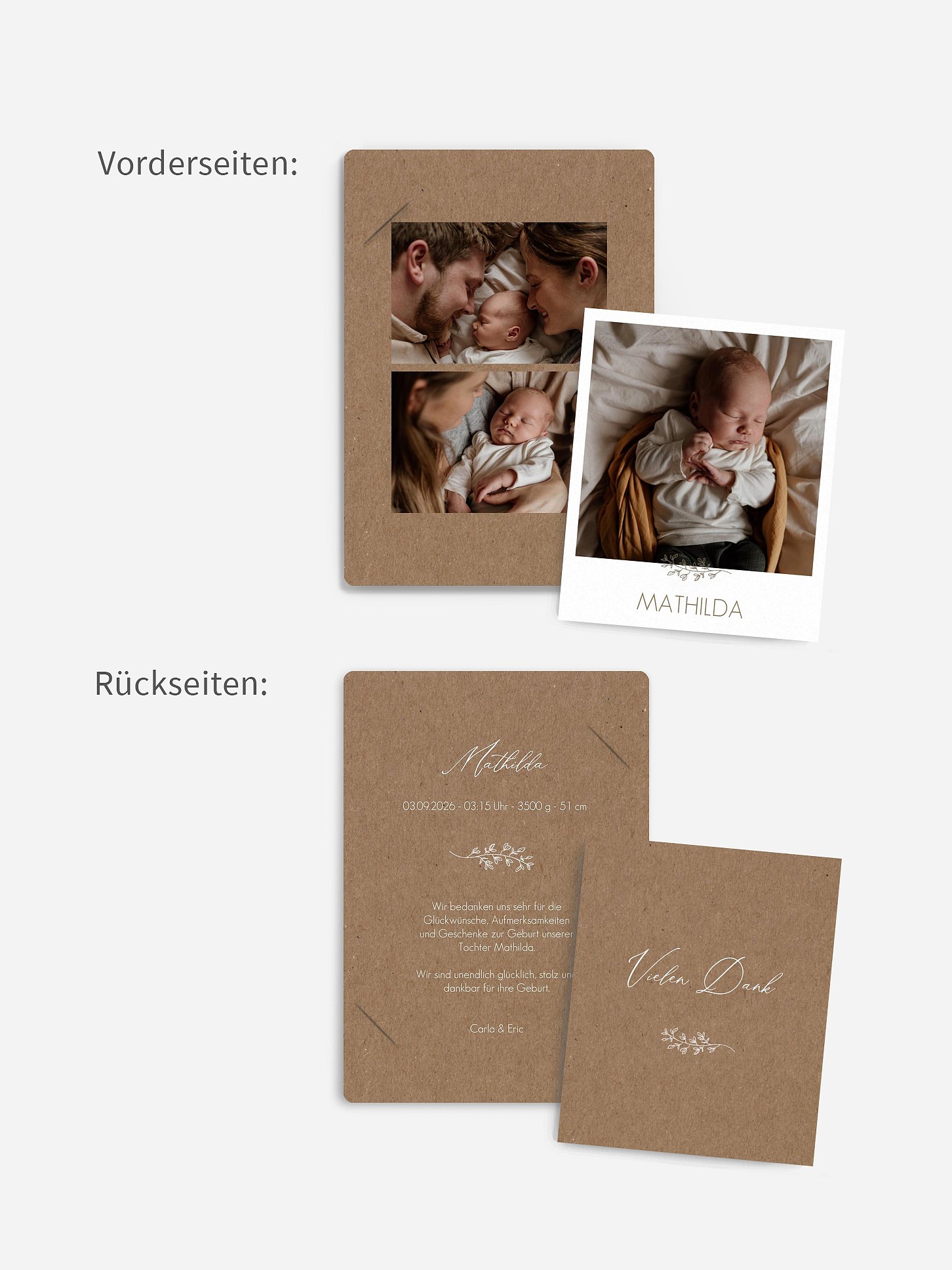 Geburtskarte Tiny Love
