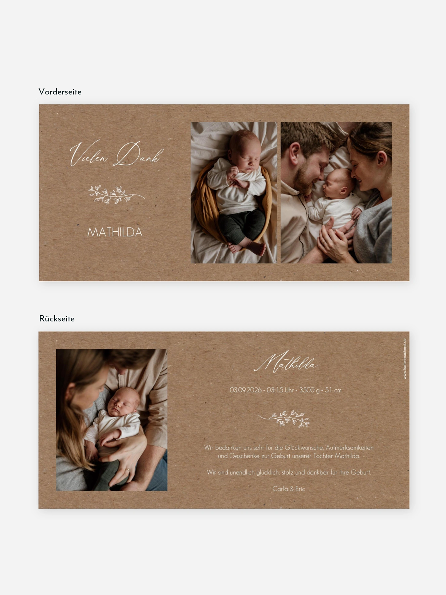 Geburtskarte Tiny Love