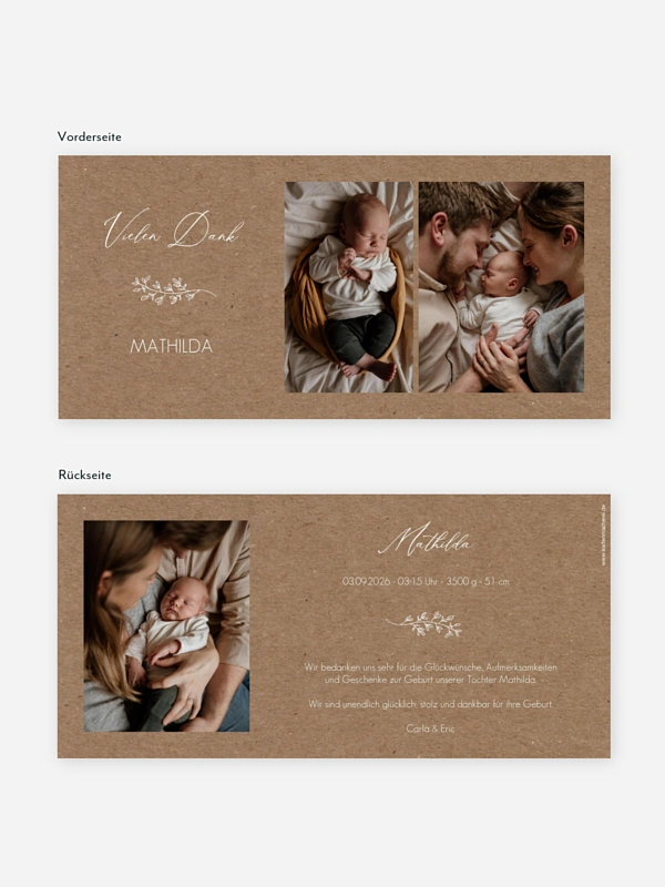 Geburtskarte Tiny Love