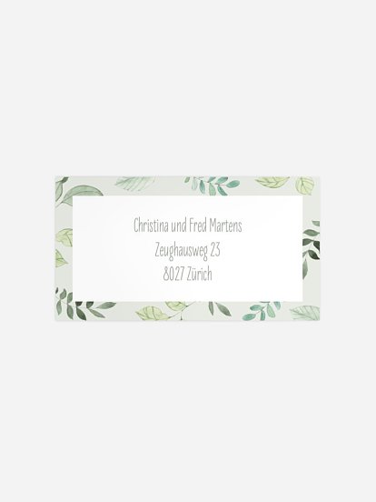 Empfängeraufkleber Geburt Liebe Tierchen