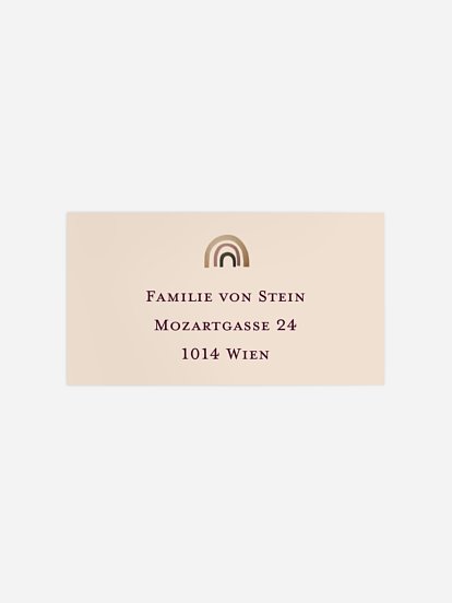 Empfängeraufkleber Geburt Nachtzauber