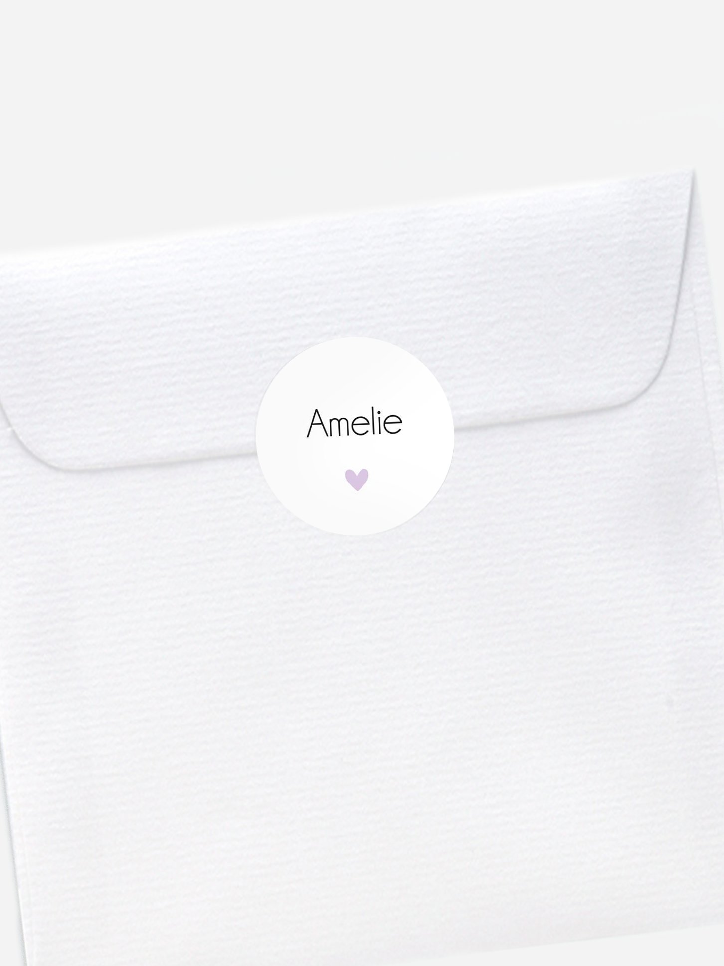 Aufkleber Geburt Simple Heart