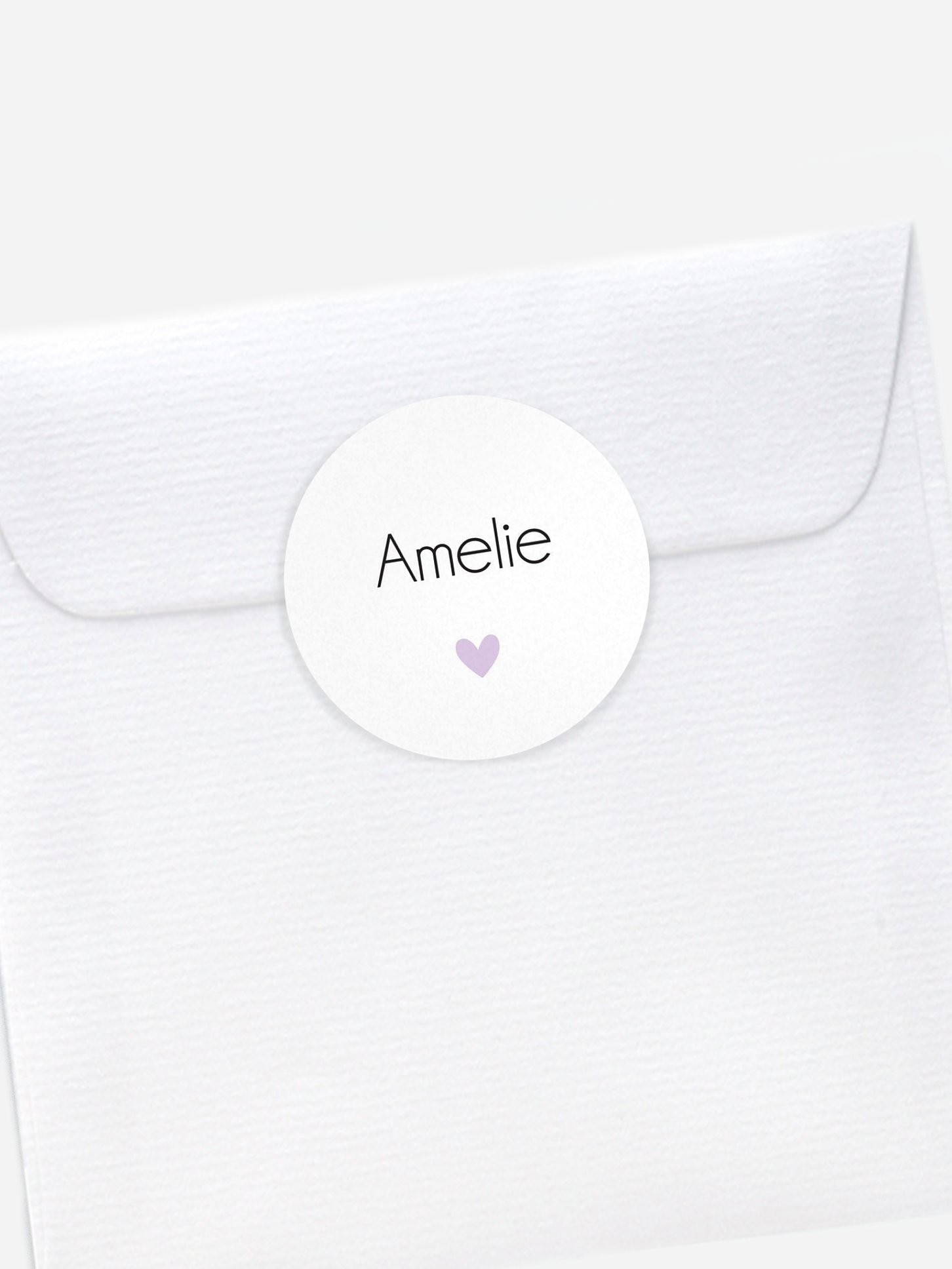 Aufkleber Geburt Simple Heart